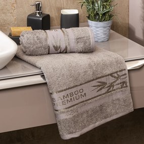 4Home Uterák Bamboo Premium sivá, 30 x 50 cm, sada 2 ks