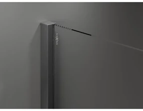 Mexen Velar, sprchový kút s posuvnými dverami 110 x 85 cm, 8mm sklo námraza, grafit brúsený, 871-110-085-31-66