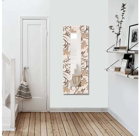Asir Nástenné zrkadlo 120x40 cm kvety 814MVT1131