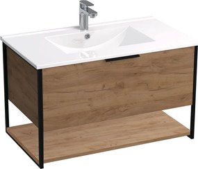 Comodo Kúpeľňová skrinka s keramickým umývadlom Kubus OC ZV 80