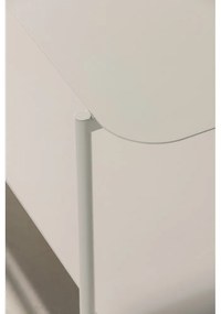 Krémovobiely kovový konferenčný stolík 58x90 cm Beatrix – MOME