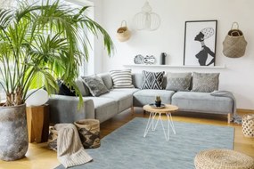 Koberec šnúrkový SIZAL PATIO ploské tkanie 3069 koniczyna marokánska  - morsky modrý