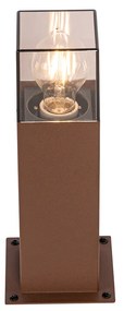 Priemyselná vonkajšia stojaca lampa hrdzavohnedá 30 cm IP44 - Denmark
