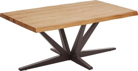 XXXLutz KONFERENČNÝ STOLÍK, čierna, farba duba, drevo, kov, 110/70/45 cm Linea Natura - Stolíky do obývačky - 001416000202