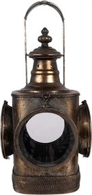 Lantern 23x23x48 Cm Brown Metal - 23*23*48 cm