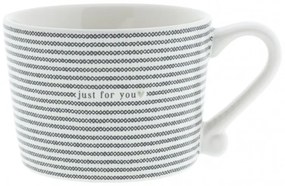 Cup White sm/Stripes Just for You 8.5x7x6cm