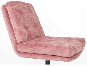 Ružové otočné kreslo Kai – White Label