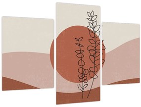 Obraz - Boho listy N⁰1 (90x60 cm)