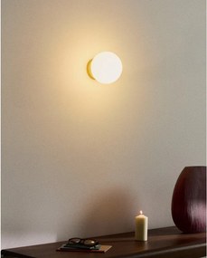 Biele/v zlatej farbe nástenné svietidlo ø 15 cm Brisia – Kave Home