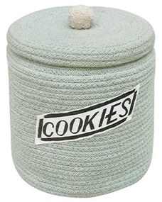 Svetlomodrý látkový detský kôš na hračky ø 20x26 cm Cookie Jar – Lorena Canals