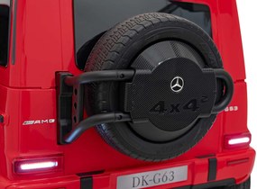 Elektrické autíčko  Mercedes Benz G63 AMG XXL STRONG MP4 červené