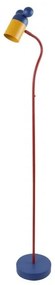Modrá stojacia lampa s kovovým tienidlom (výška 133,5 cm) Mouse – GTV