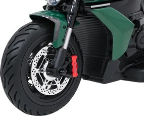 Elektrická motorka Ducati Diavel x Bentley zelená