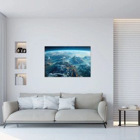 Obraz - Pohľad z vesmíru (90x60 cm)