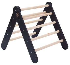 Drevený Montessori rebrík pre deti, Black