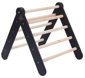 Drevený Montessori rebrík pre deti, Black