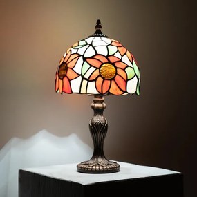 Brilagi - Tiffany vitrážová stolná lampa SUNFLOWER 1xE27/60W/230V