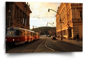 Sablio Obraz Električka v historickom meste - 60x40 cm