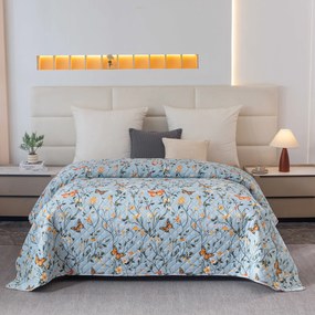 Prehoz na posteľ MONARCH WINGS, svetlomodrý Rozmer: 170 x 210 cm