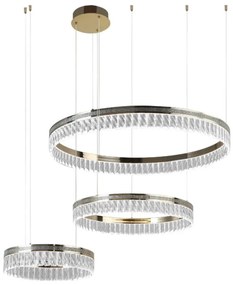 Stlmiteľný LED krištáľový luster na lankách THALIA LED/120W/230V 3000-6000K + diaľkové ovládanie