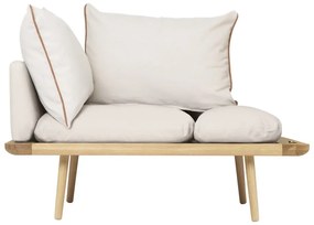 Krémovobiela lavica Lounge Around – UMAGE