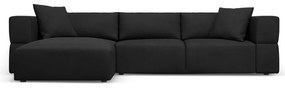 Čierna rohová pohovka, ľavý roh Esther - Milo Casa