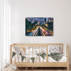 Obraz nočného mesta (90x60 cm)