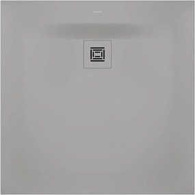 DURAVIT Sustano štvorcová sprchová vanička z materiálu DuraSolid, Antislip, 900 x 900 x 30 mm, svetlo šedá matná, 720271630000000