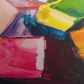Obraz - Farebné kocky (70x50 cm)