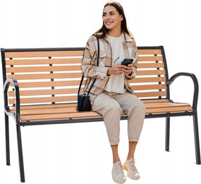 Garden Line ZÁHRADNÁ LAVICA 125 x 60 x 80 CM HNEDÁ *0865