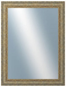 DANTIK - Zrkadlo v rámu, rozmer s rámom 60x80 cm z lišty ZVRATNÁ bielozlatá plast (3067)