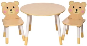 Detský stôl so stoličkami Méďa