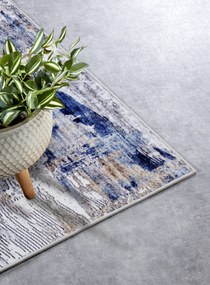 ELLE Decoration, Kusový koberec Imagination New 106035 Dark blue/Beige z kolekcie Elle, 160x230, modrá, obývacia izba