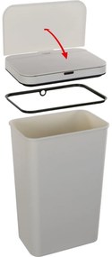 Lamart LT8109 Bezdotykový kôš Sensor 50 l, krémová