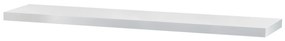 Nástenná polička, biela, 80 x 24 x 4 cm