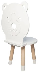 Detská stolička MEDVEĎ z dreva + meno ZADARMO