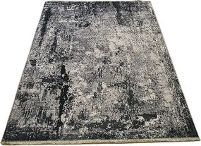 Moderný koberec s abstraktným vzorom Banco 1088-GREY sivo-hnedý Rozmer: 60x110 cm
