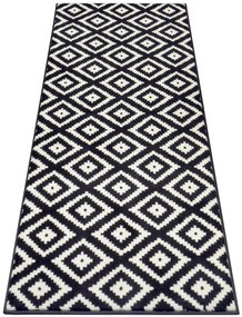 Hanse Home, Kusový koberec Hamla 105477 Black Cream, 80x200, čiernobiela, chodba / predsieň