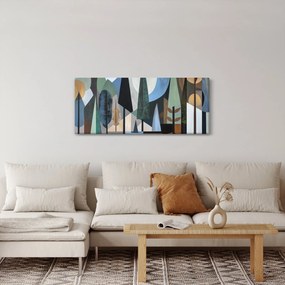 Obraz - Prírodná geometrická abstrakcia II. (120x50 cm)
