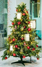 DECOLED 2D Kovová snehová vločka zlatá priemer 10 cm