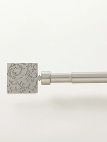 Garniža dvojradová Paolo - brúsený nikel 120 - 210 cm