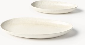 Ručne vyrobené servírovacie taniere v organickom tvare Macey, 2 ks