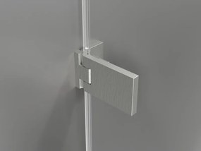 Mexen Lunar-F Duo, skladací sprchový kút 90 x 80 cm, 8mm číre sklo, oceľový profil, 836-090L-080P-97-00
