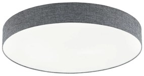 EGLO Moderné stropné svietidlo LED ROMAO, 60W, 76cm, kruhové, sivé