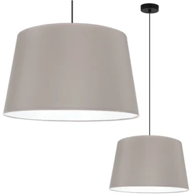 Závesné svietidlo Gaja, 1x béžové textilné tienidlo, (fi 44cm), b