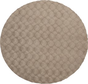 Obsession, Kusový koberec Diamond Cut 800 Taupe kruh, 200x200 (priemer) kruh, hnedá, obývacia izba