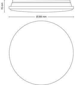 Philips - LED Stmievateľné stropné svietidlo WINCEL LED/24W/230V 2700-6500K + DO