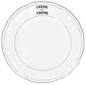 Krémový porcelánový jedálenský tanier so stromčekmi Crème de la Crème - Ø 26*1,5 cm