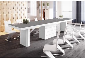 Luxusný rozkladací jedálenský stôl  KOLOS 160 MATNY  /až 412cm/viac farieb
