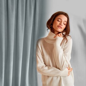 ZATEMŇOVACÍ ZÁVES NA PÁSKE ROSA 135X300 CM STRIEBORNÁ